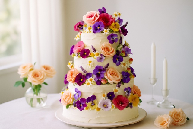 Wedding Cake Edible Flowers That Are Safe to Use