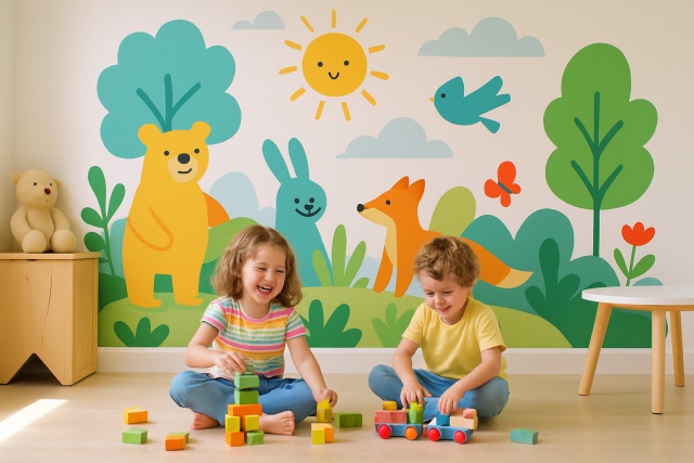 How to Paint a Mural for Playroom That Kids Will Love