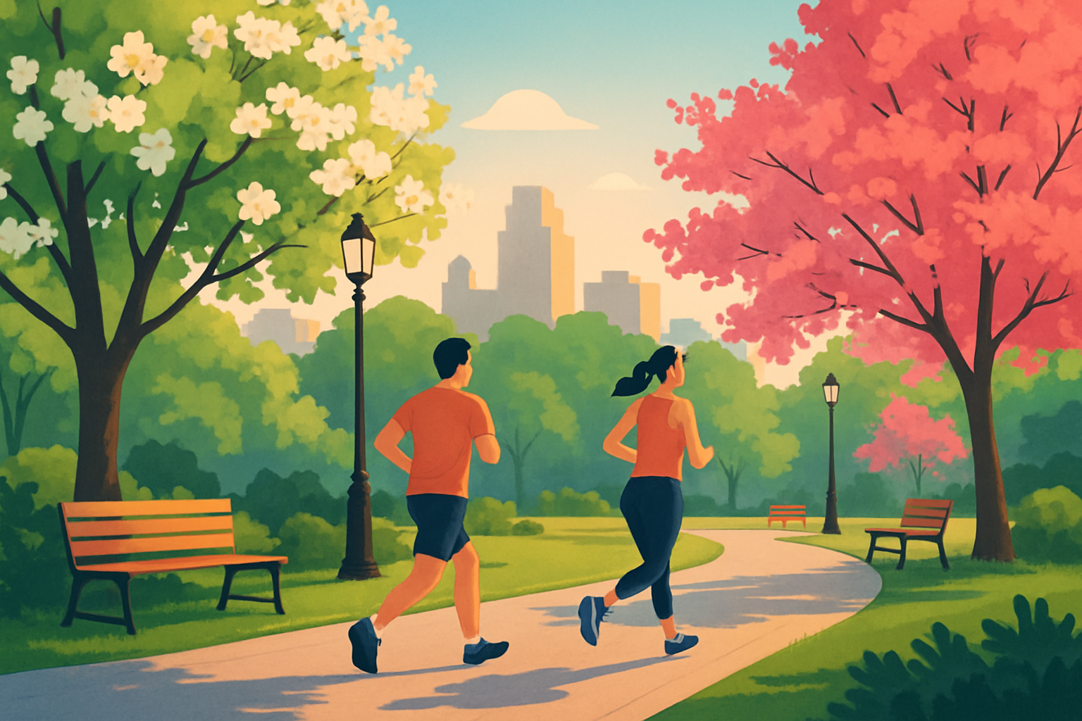 A peaceful urban park scene in Manhattan’s Upper West Side demonstrating the quiet charm of NYC green spaces.