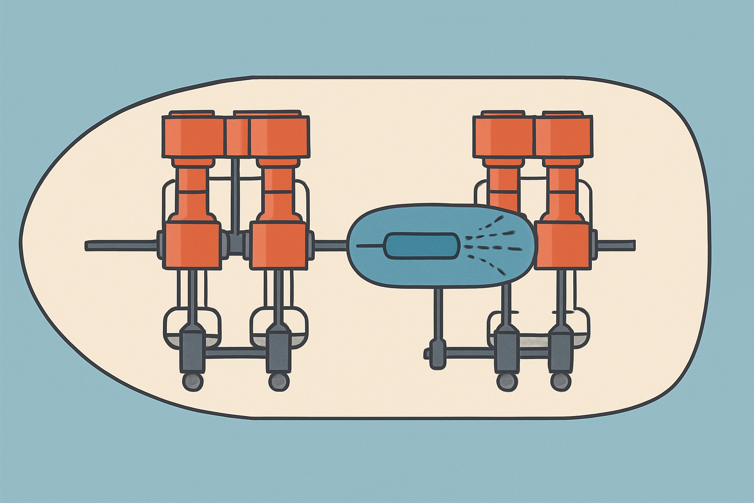 Diagram illustrating Titanic’s engine room layout, highlighting the locations and sizes of different engines
