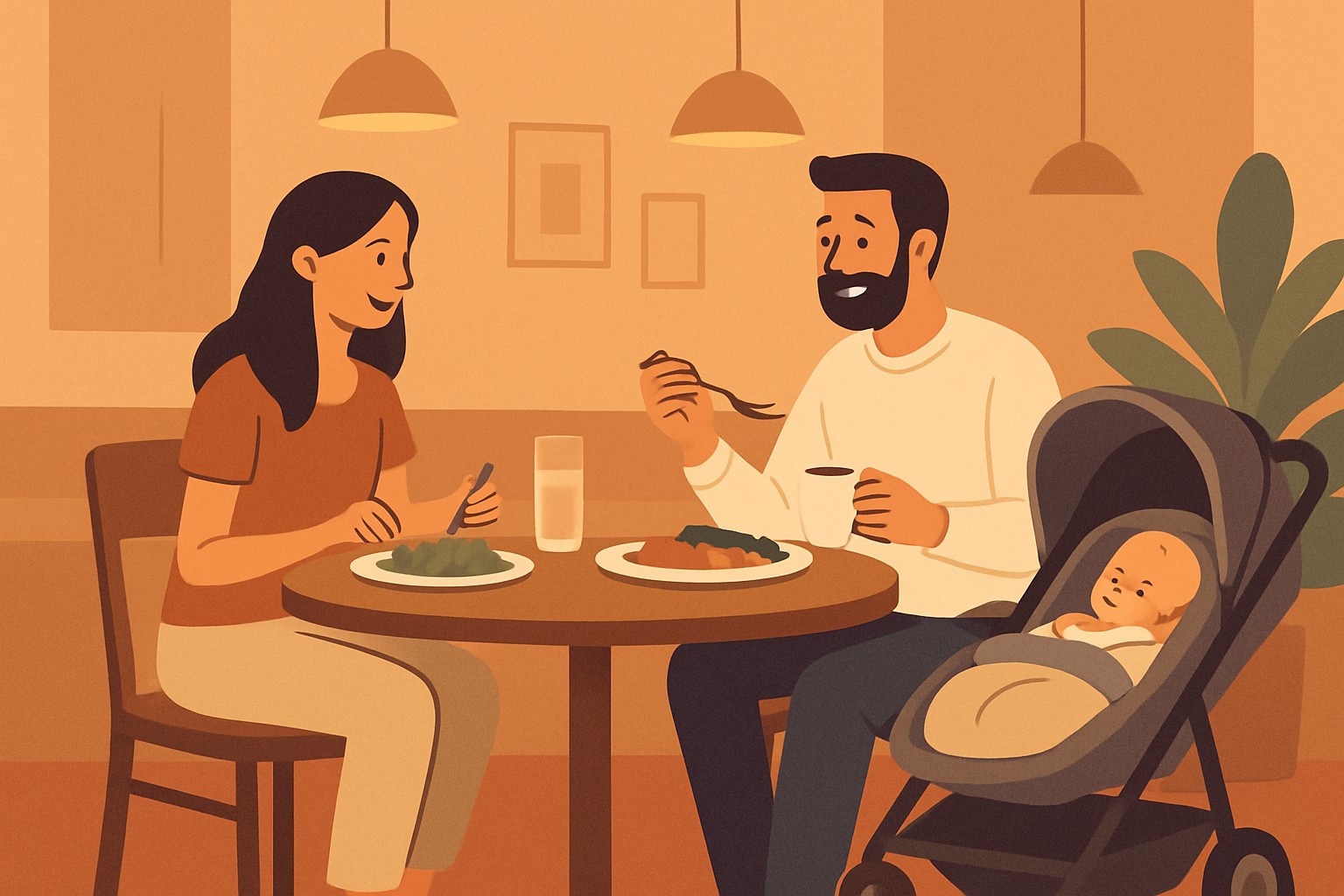 Taking A Newborn To A Restaurant Without Stressing Out